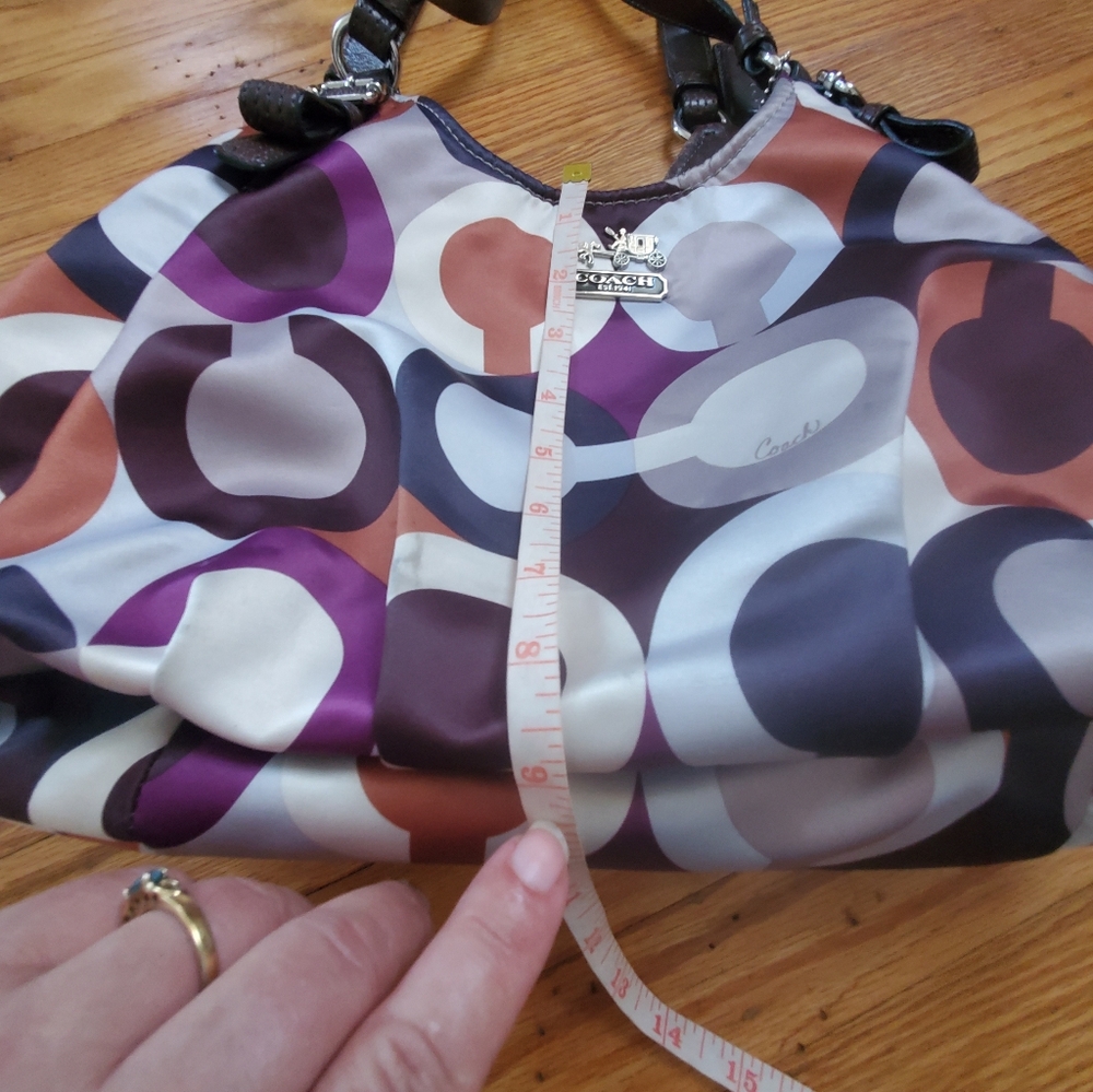 Coach SATIN  Multicolor Signature Hobo Bag - Picture 14 of 16